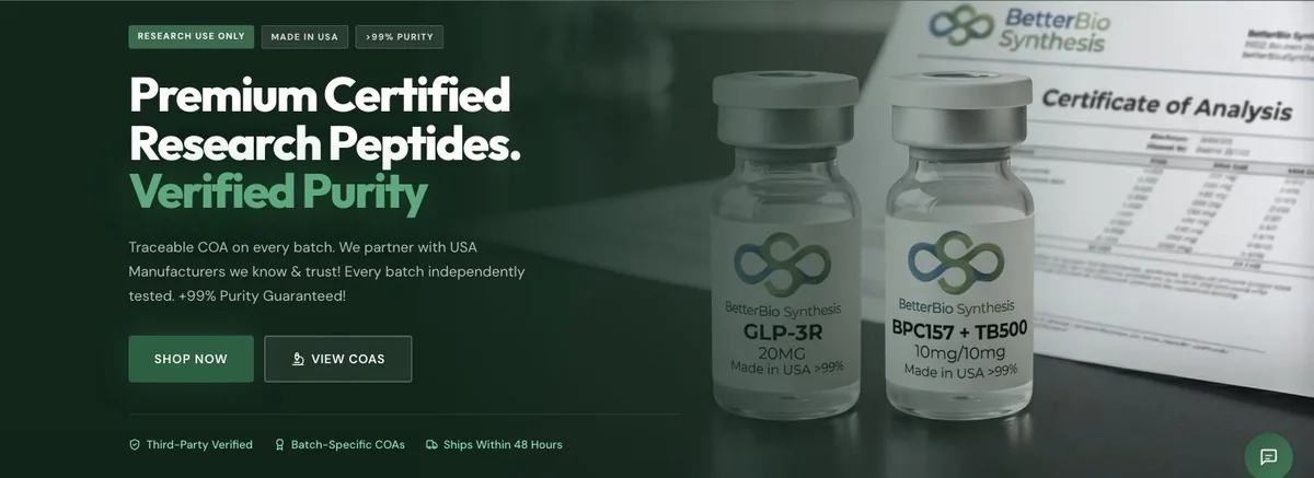 BetterBio Synthesis homepage preview